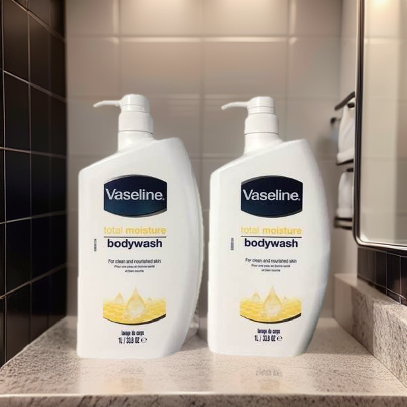 Sữa Tắm Dưỡng Ẩm Trắng Sáng Vaseline Total Moisture 1L