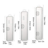 WORTHBUY | WORTHBUY Toothbrush Box Transparent Organizer Case Travel Portable Toothbrush Holder Plastic Toothpaste Box Storage Container