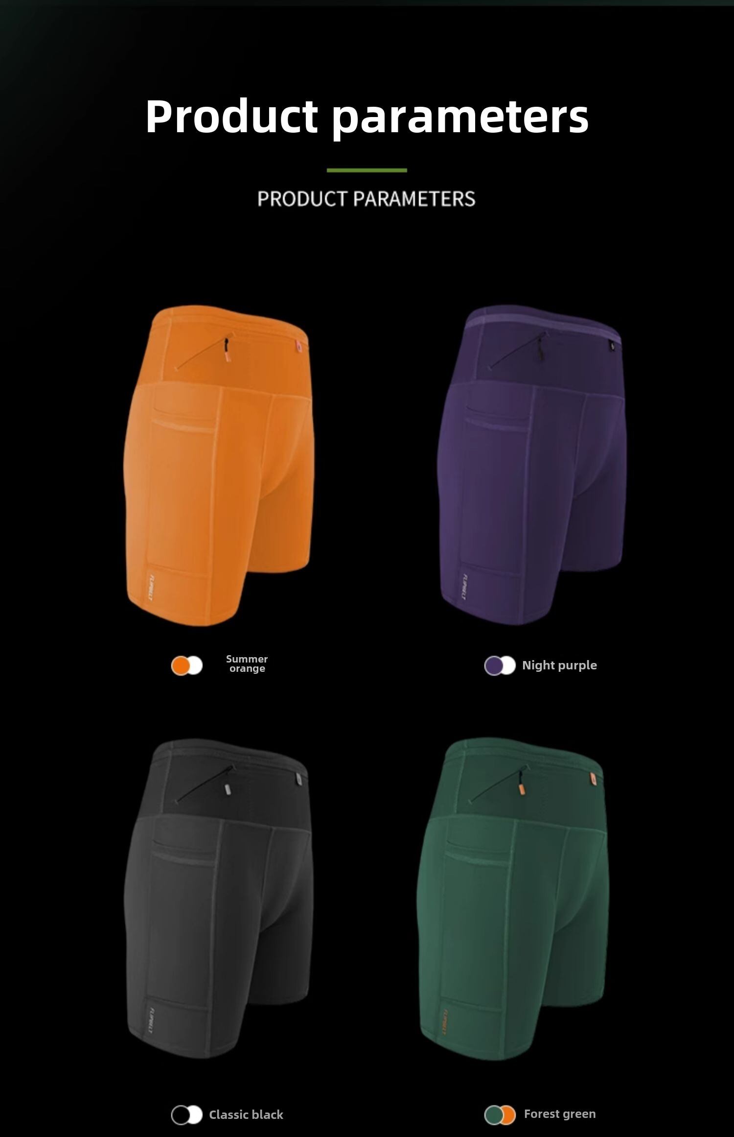 Marsupio da competizione FlipBelt Pantaloni a canguro 20 pantaloncini da corsa da uomo estivi a compressione stretta per maratona e allenamento fitness