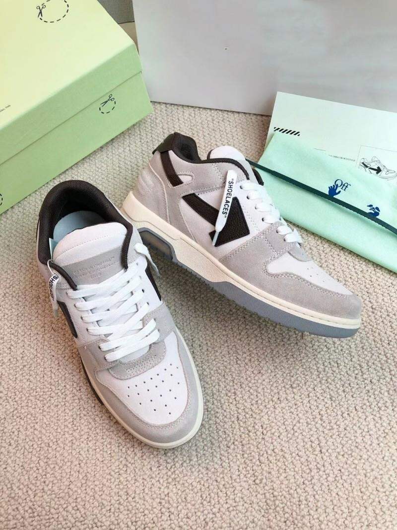 Off-White Thick-Heeled Casual Sports Shoes Unisex Fashionable Leisure Sneakers Luxury Women's Flat Footwear round Toe Mesh Inner · v10