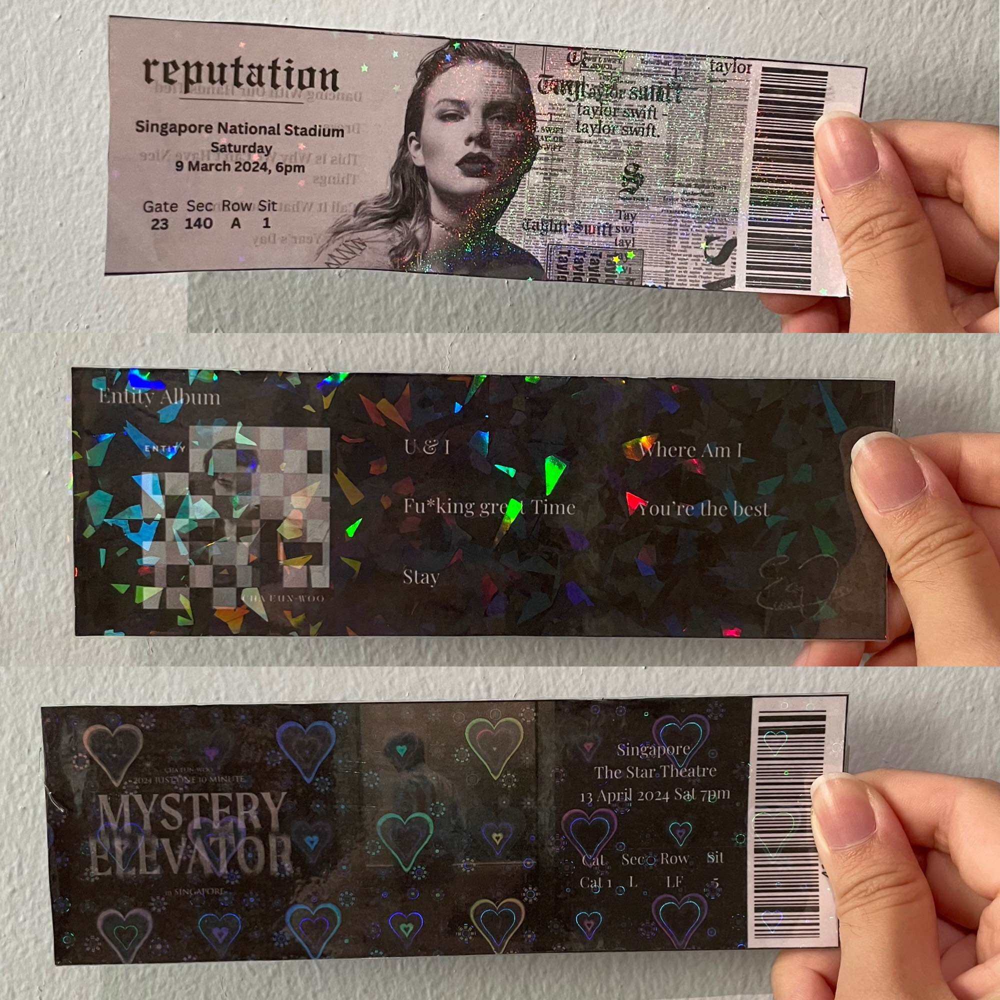 IU [Her Tour] Concert Design Tickets. 