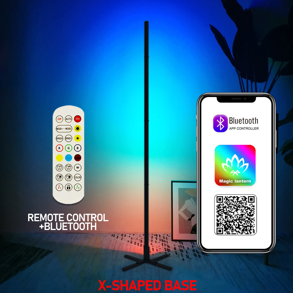 Upgrade 145/180CM Smart Floor Lamp RGBIC Tuya Smart APP Remote Control Nordic Stand Floor Mood Light For Game Room Decoration