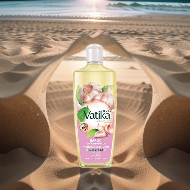 Vatika Garlic Natural Hair Oil in 200 ml. 