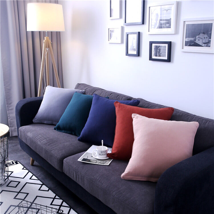 Big Cushion - Square Shape Pillow, Soft Plush, Nordic Style