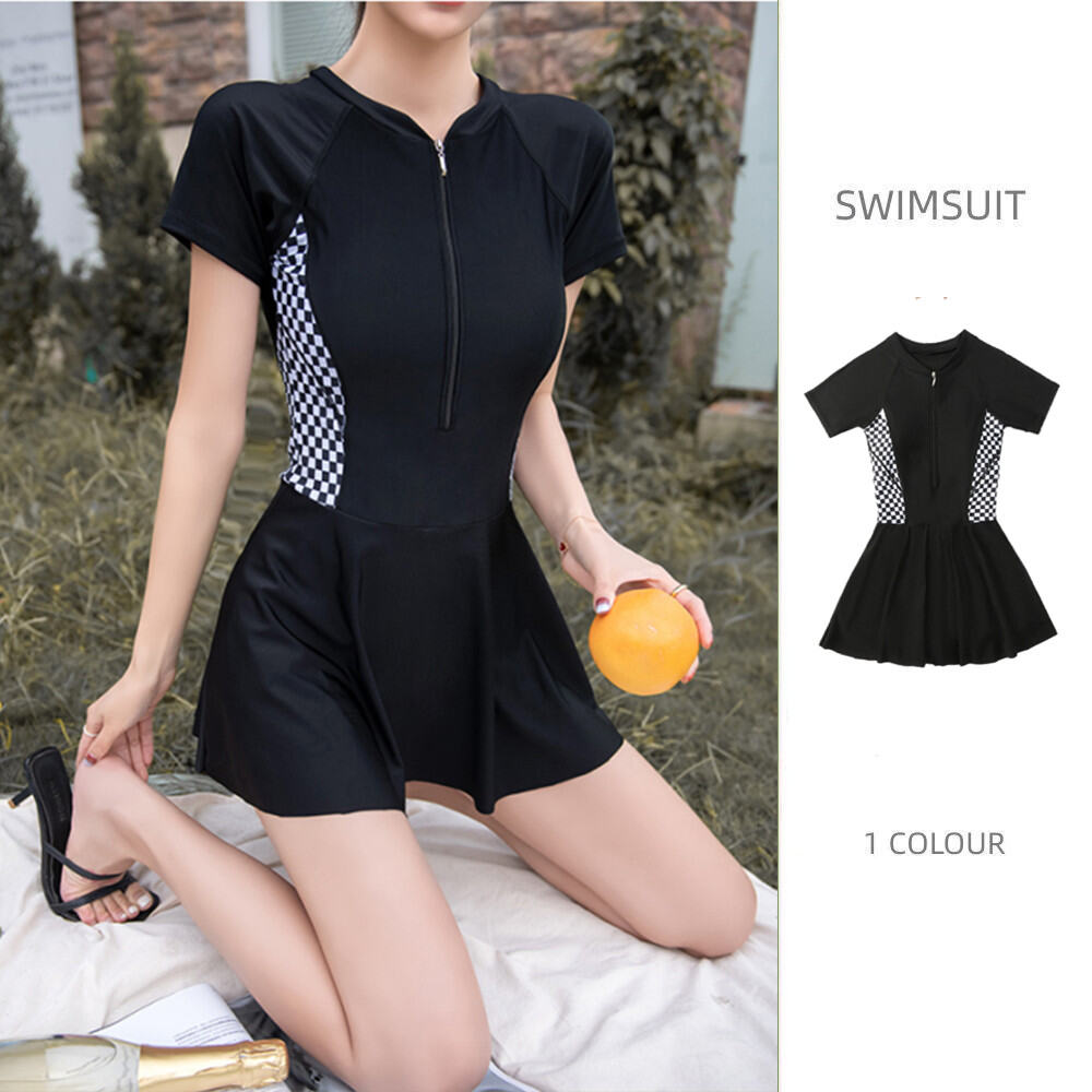 Frock style swimming hot sale costume for ladies