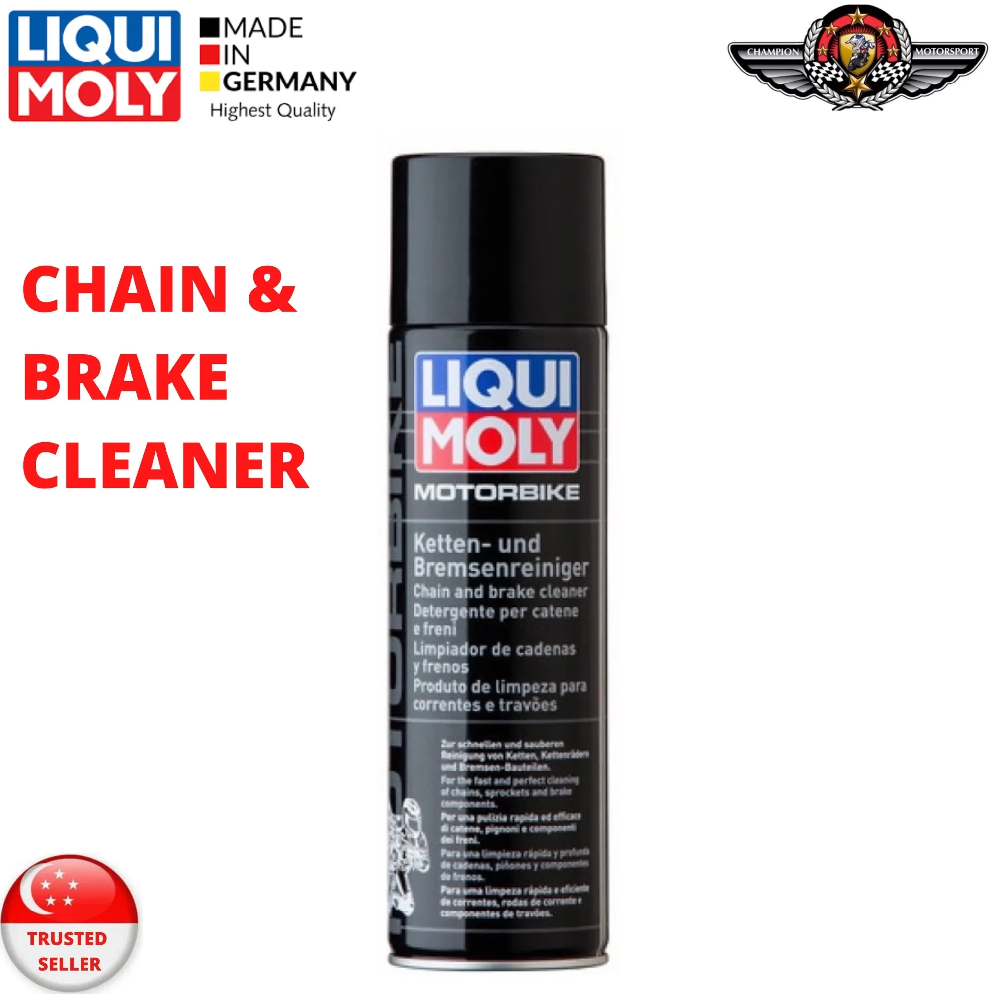 LIQUI MOLY CHAIN & BRAKE CLEANER 500ML (1602)(Made in Germany 🇩🇪)