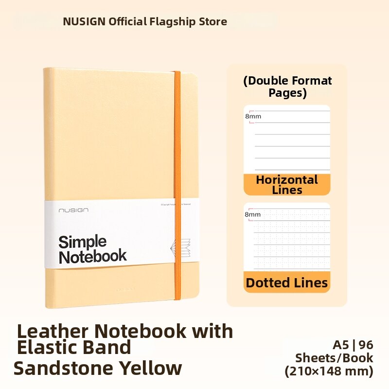 Nusign | Graduation Gift Dual Format Notebook Thick Leather Cover