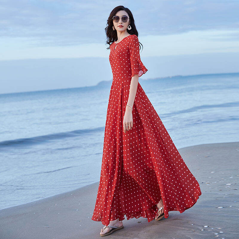 lazada beach dress Long Baju Dress Mini Gaun Night Gaun Pesta Prom Night Sexy Short Dress Lazada 30LOVE