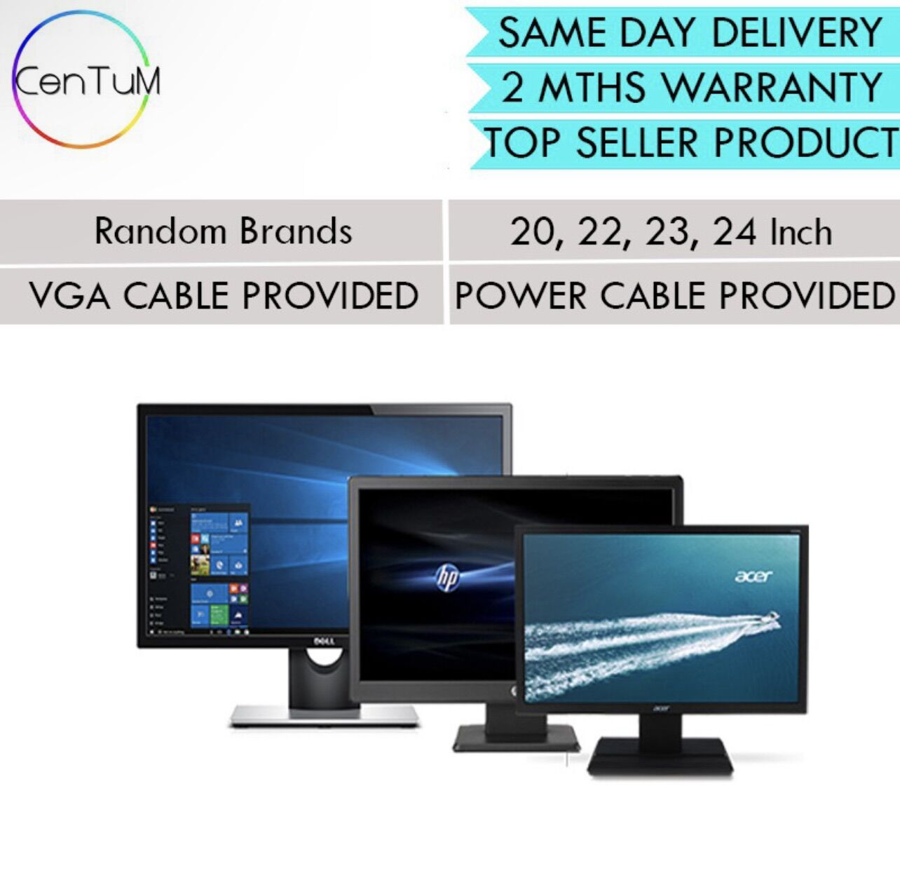 Refurbished LCD LED VGA Monitor 20\