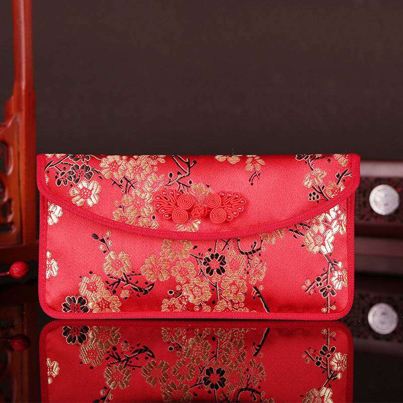Wedding Lucky Money Envelope Silk Fabric
