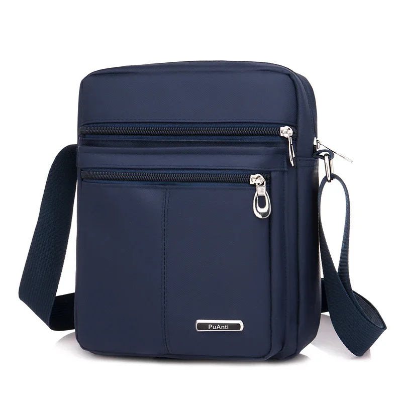Men's Crossbody Bag Backpack Shoulder Bag Men's Korean Style Casual Waterproof Oxford Cloth Bag Travel Business Satchel Small Bag