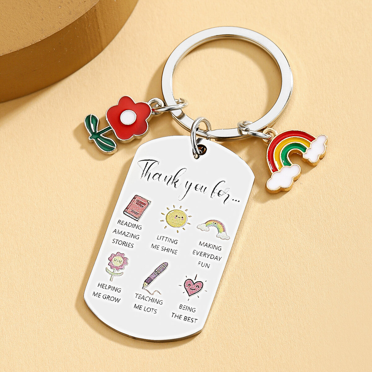 1Pc Teacher Appreciation Gifts Ladies Keychain Cute Thank You Teacher Gift Thanksgiving Gift Valentines Day Gift
