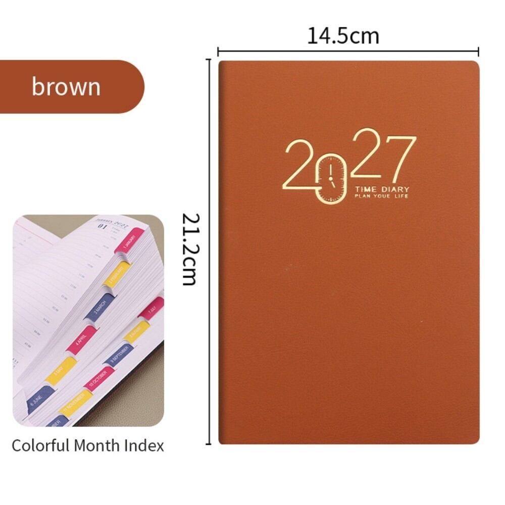 High Quality A5 2027 Planner with Monthly&Weekly Plan Pages Efficiency Agenda Book English Journal Students