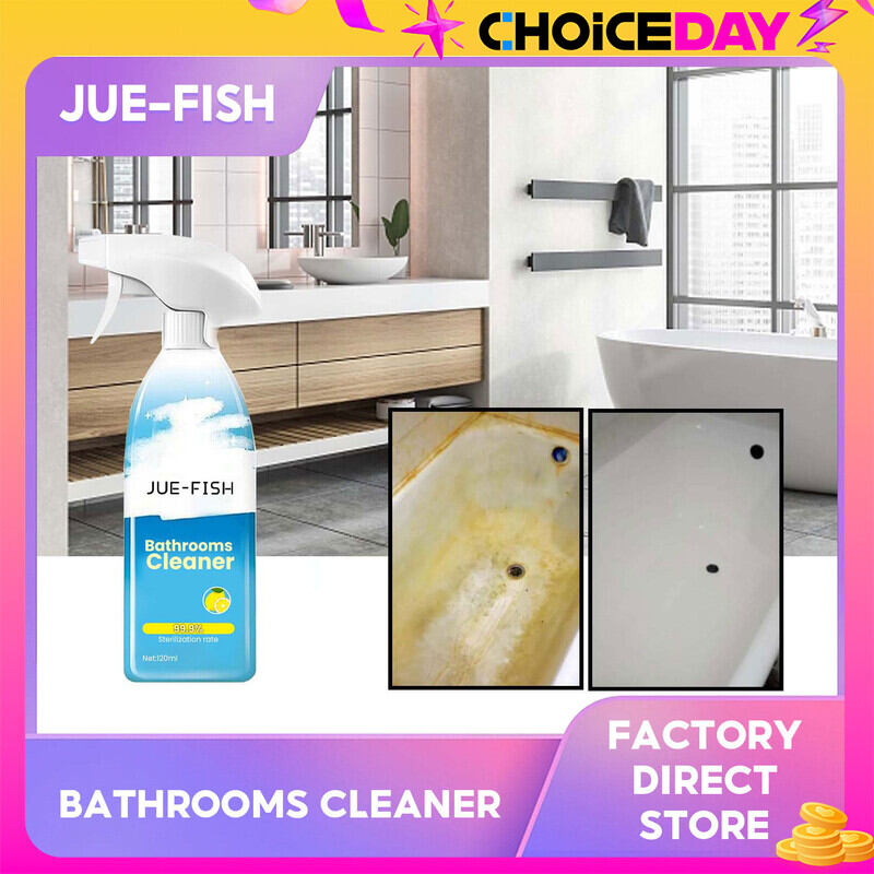 Jue-Fish กระเบื้องเซรามิกอุปกรณ์ทำความสะอาดห้องน้ำคราบสกปรกในห้องน้ำแปรงทำความสะอาดภาชนะน้ำยาล้างกระเบื้องที่มีประสิทธิภาพในการทำความสะอาดปากกามาร์คเกอร์สีขาวขจัดสิ่งสกปรกที่ติดแน่นคราบสกปรกที่เปื้อนปัสสาวะบนสเปรย์ทำความสะอาดกระเบื้องพื้นห้องน้ำเครื่องขอด ราคา 95 บาท*ส่งฟรี