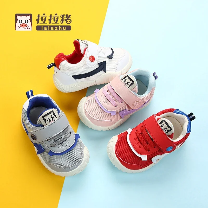 Lalazhu Autumn Baby Toddler Shoes Soft Bottom Toddler Boy Baby Mesh Surface Shoes Breathable Shoes Children Children 1-3 Years Old 2-1