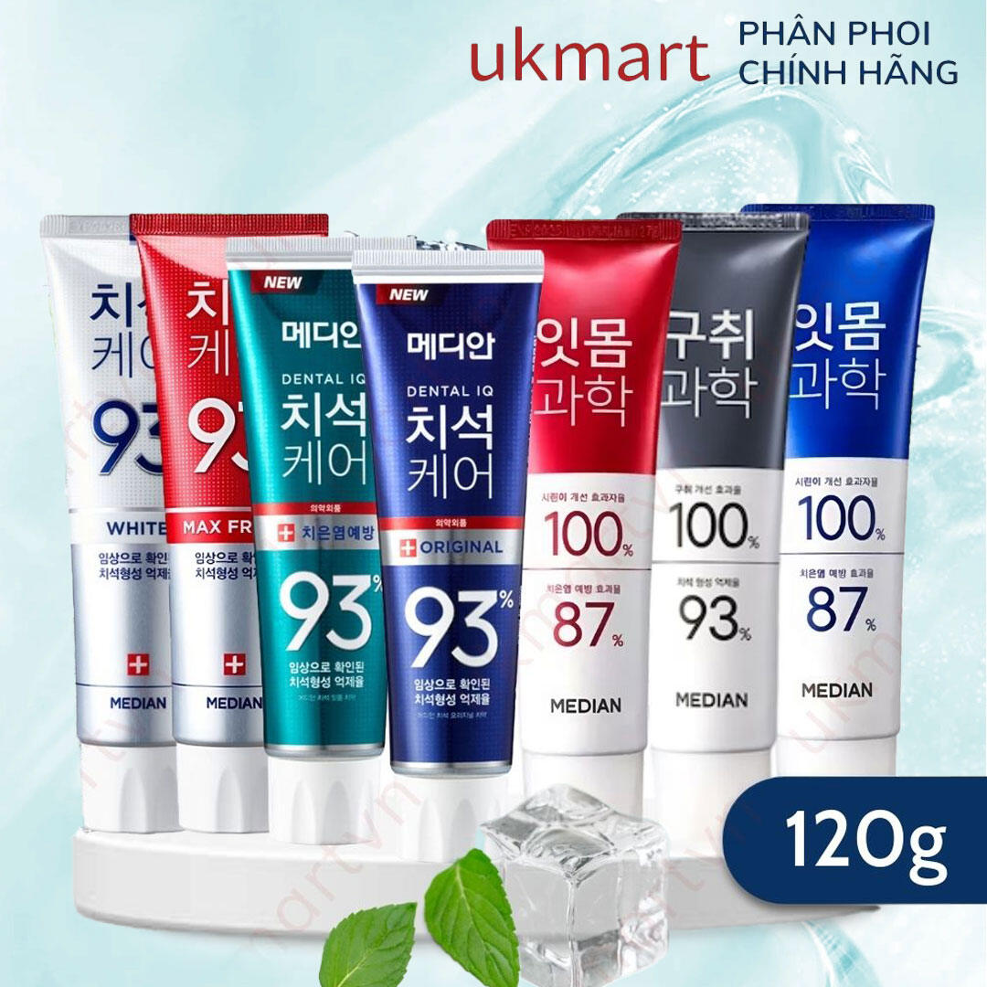  Kem Đánh Răng MEDIAN 87% - 93% Hàn Quốc 120g 