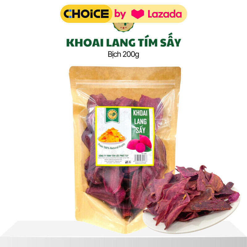Khoai Lang Tím Sấy Tân Lộc Phát Bịch 200g