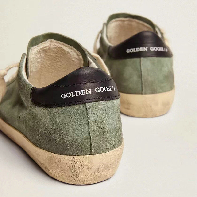 New Goose Stars Little Dirty Shoes Vintage Casual Sneakers Heightening Black Tail Green Leisure White Shoes for Young Women · v8