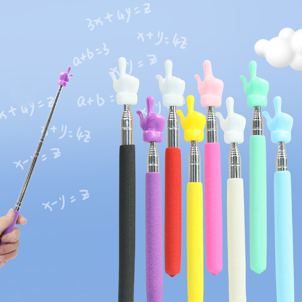 【Free Shipping】Multifunctional Teaching Stick School Supplies Teacher Whiteboard Pointer Teaching Tool Non-slip Handle
