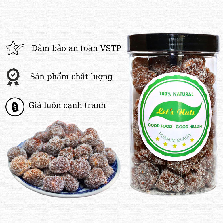 Kẹo me cay ngào đường Let's Nuts hộp 500g đồ ăn vặt vị chua ngọt cay kích thích vị giác