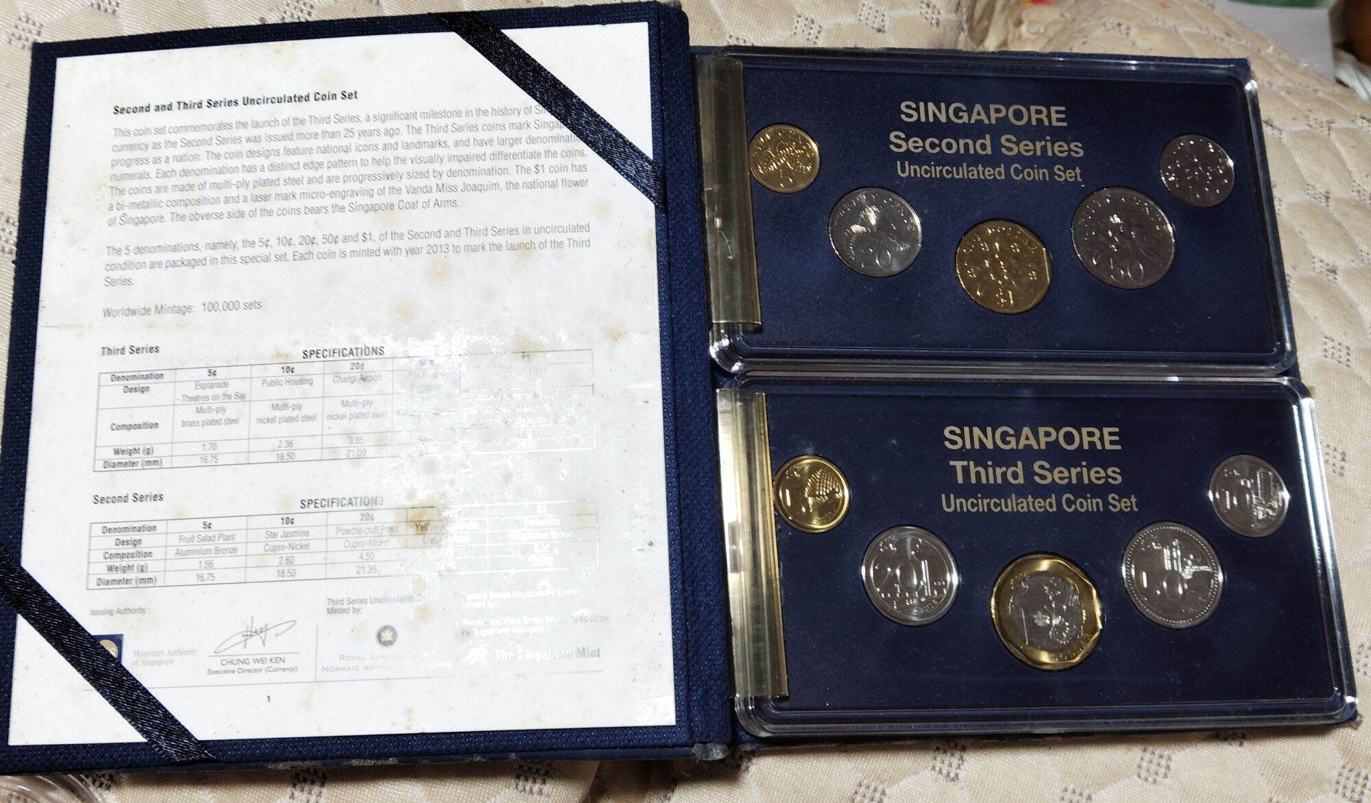 2013 Singapore Mint uncirculated coin set