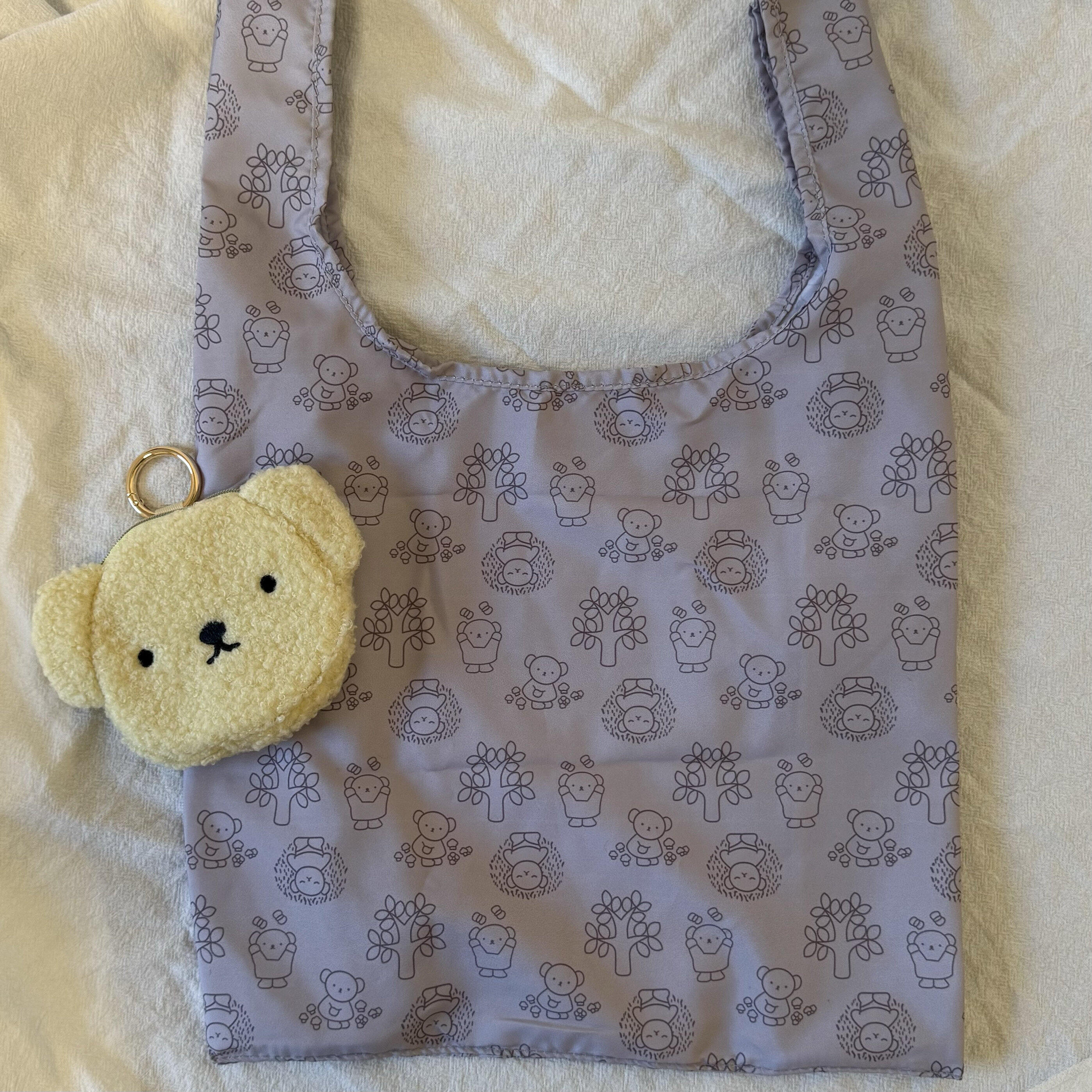 Miffy Kawaii Large Capacity Foldable Shopping Bag Boris Eco-friendly Bag Storage Bag Cartoon Shoulder Bag Handbag Cute Gift Toy