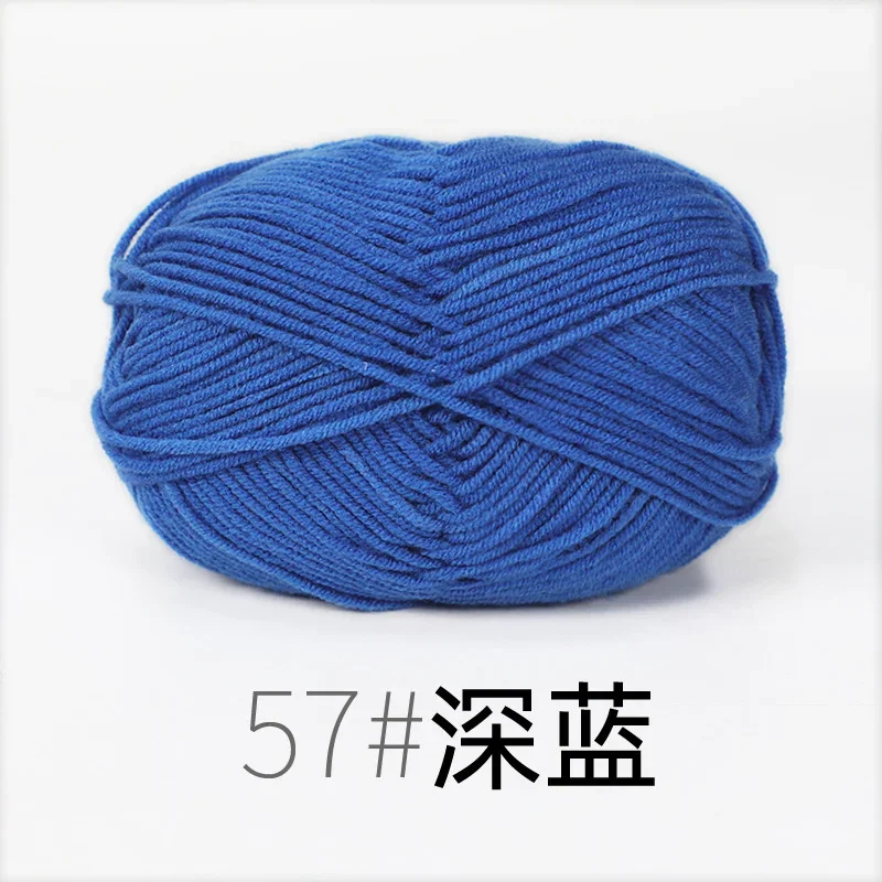 86 Colors Milk Cotton Yarn 4ply Soft Crochet Thread for Baby Clothes Knitting Doll Making Handmade Craft Supplies