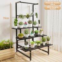 WEIMEIYUAN | Floor-standing Multi-level Carbon Steel Shelving Unit for Plants and Decor