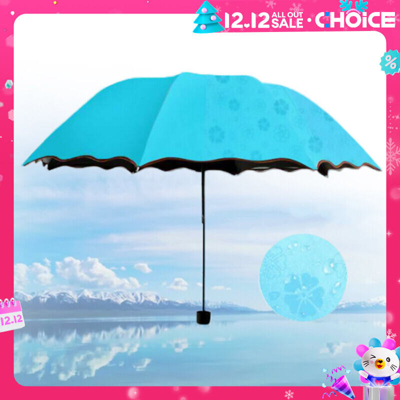 Blossom Magic Folding Umbrella Mưa nhẹ Windproof nhỏ gọn Sun Umbrella Thể thao ngoài trời UV bảo vệ Sun Umbrella