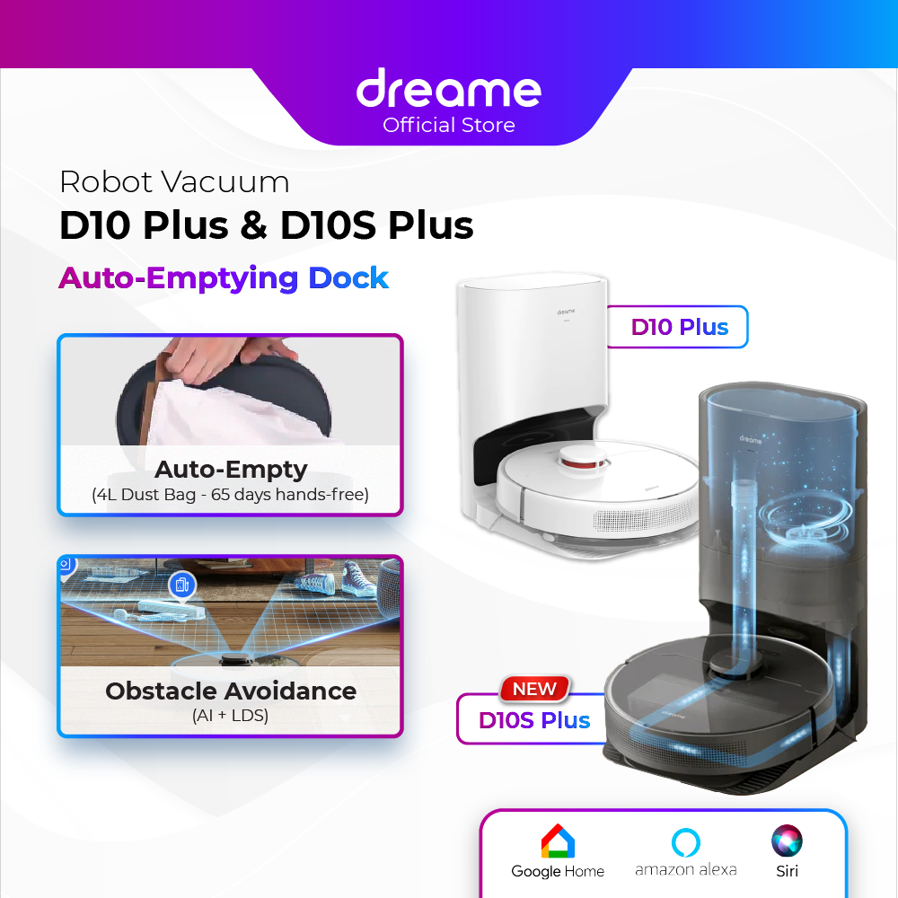 NEW] Dreame D10 Plus / D10s Plus Robot Vacuum Cleaner
