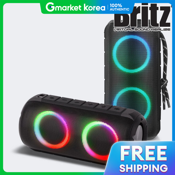 Britz | Bz-Mv3000 Portable Bluetooth Wireless Speaker for Camping, Riding, Water-Resistant