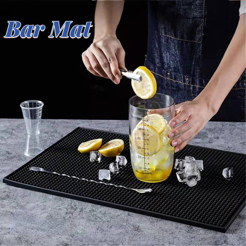 Placemat Bar Mat Antislip Rubber Mat PVC Drain Mat Bar Service Spill