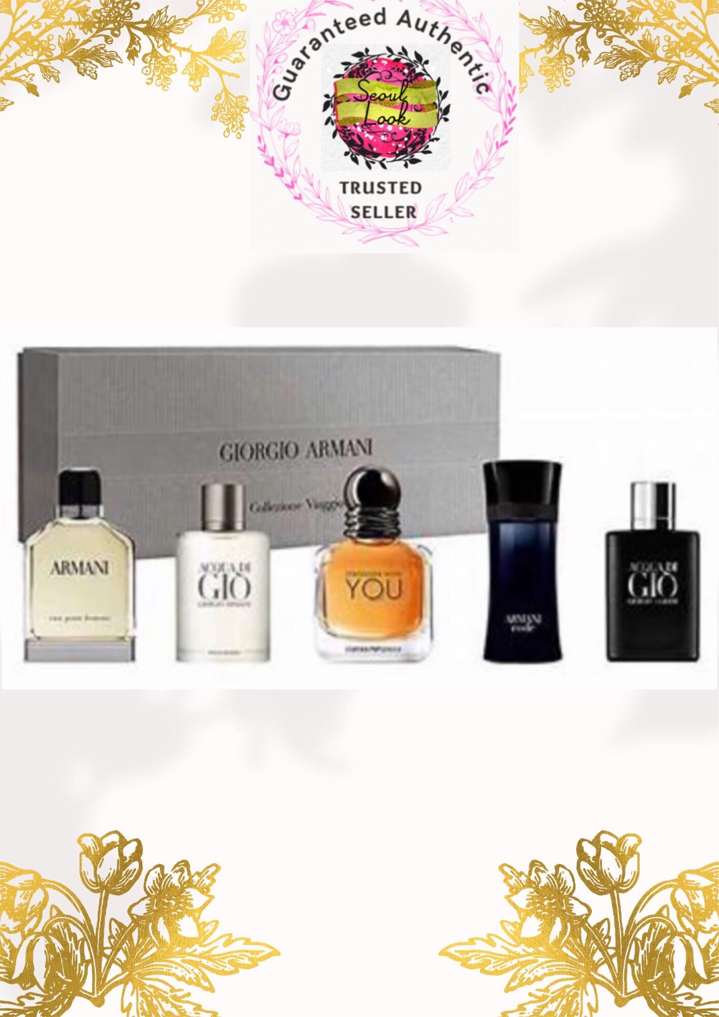 Giorgio armani men's miniature fragrance gift deals set