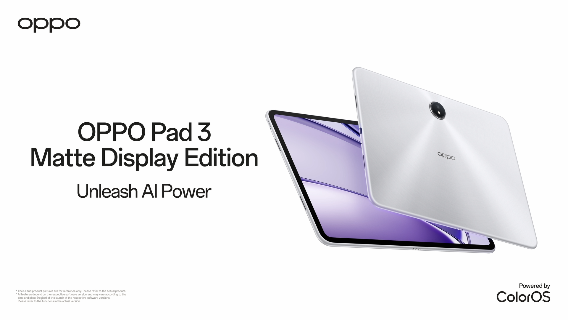OPPO Pad 3 11.6-inch | Matte Display Edition | 8GB+256GB Tablet | Al for efficient office work | Dimensity 8350