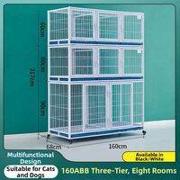 ZHENTAIYUAN | Stackable Multi-level Pet Cage for Cats and Dogs