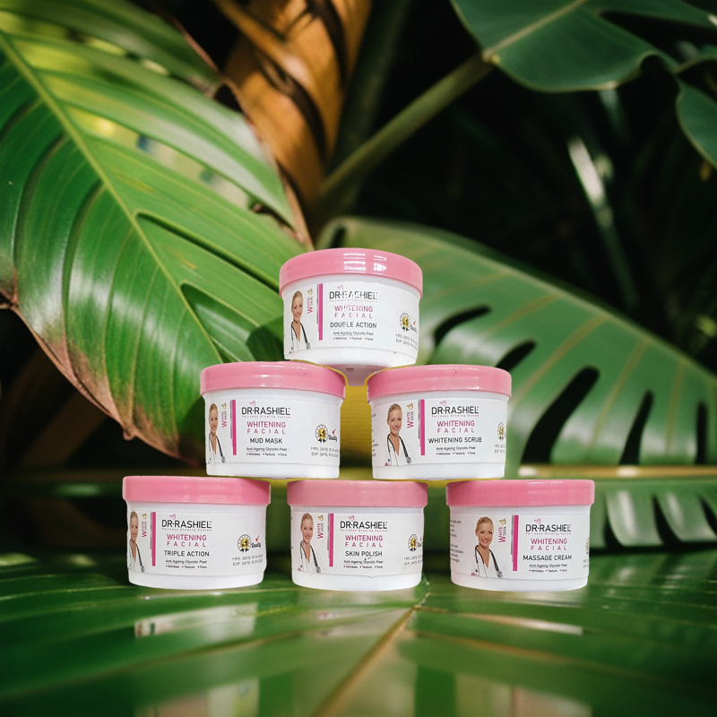 DR-RASHEL Whitening Facial Kit in Jars. 