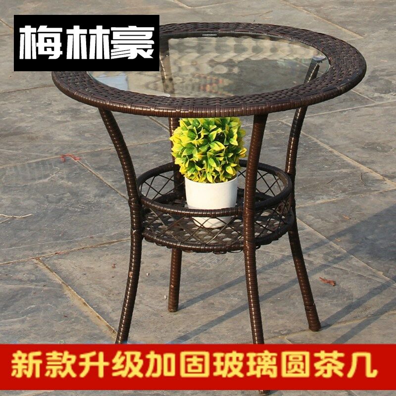 Hotel Coffee Square Table Tempered, Small Round Outdoor Table And Two Chairs