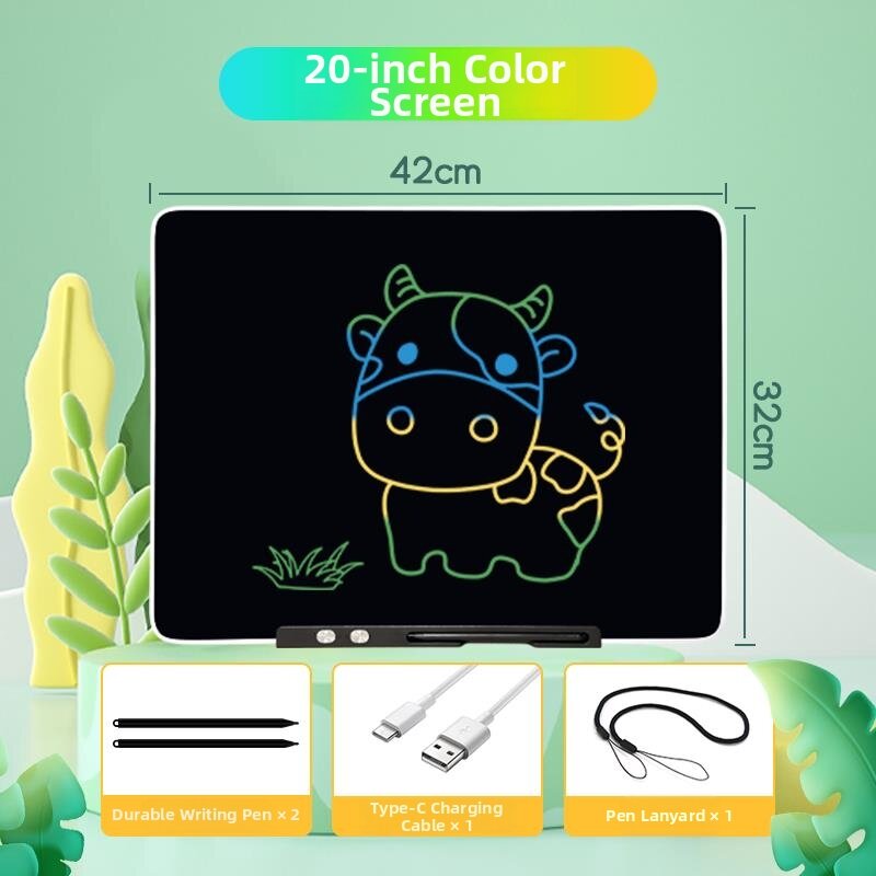AYIJIE | Large LCD Handwriting Board for Kids Rechargeable