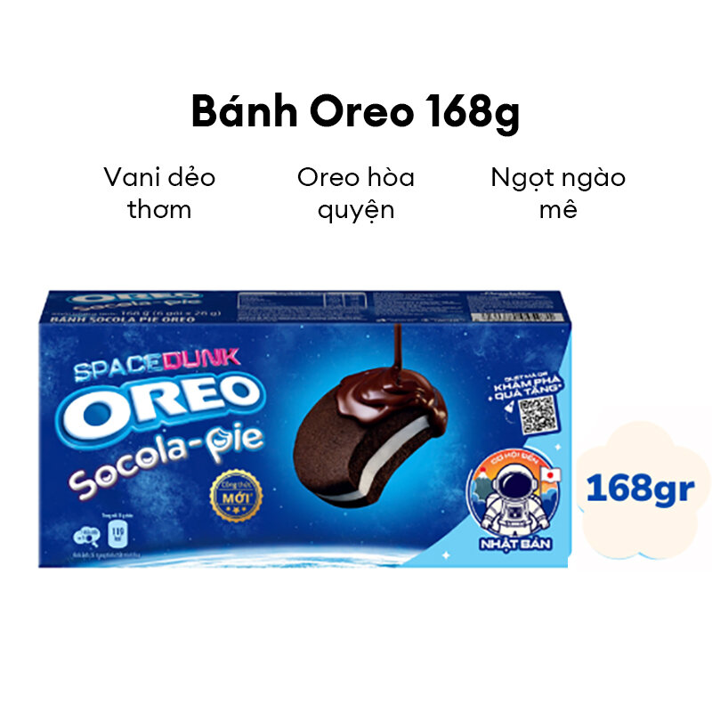  Bánh Oreo Pie Vị Marshmallow Vani Hộp X 168G 