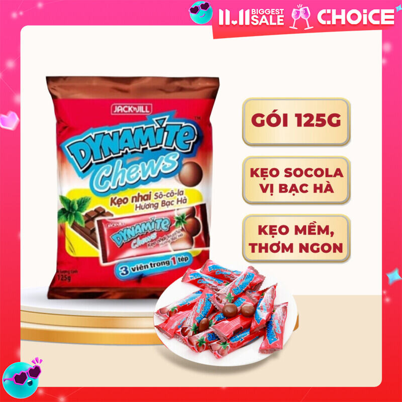 Kẹo Mềm Dynamite Vị Socola Bạc Hà - Gói 125g