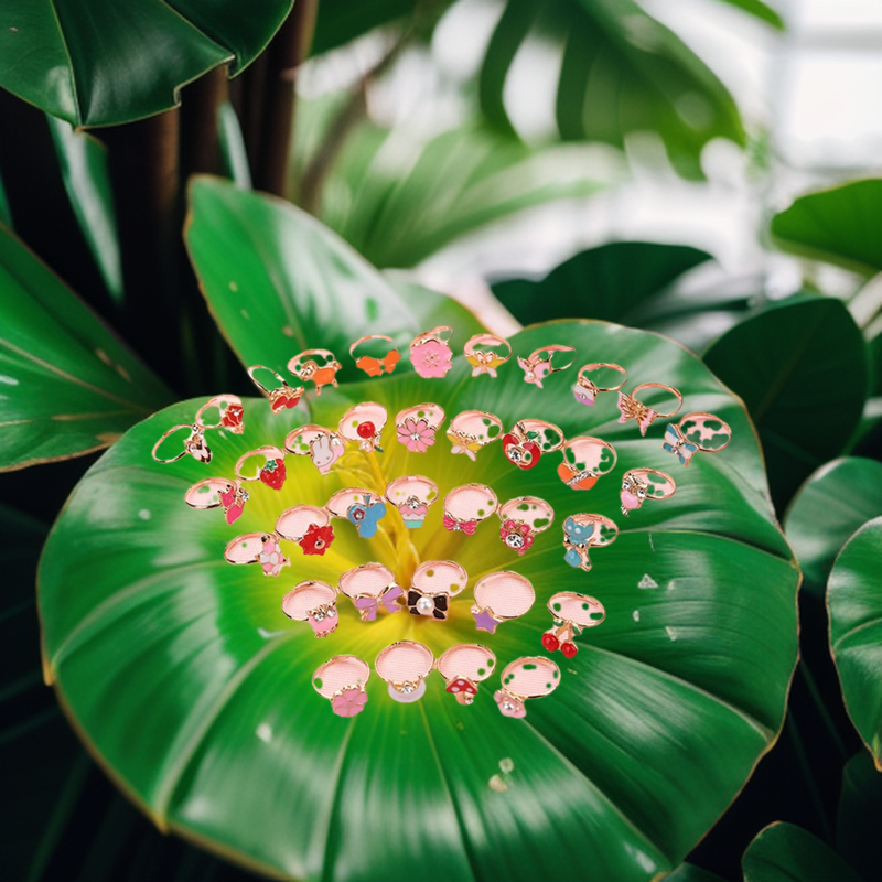 Cute Adjustable Rings for Children. 