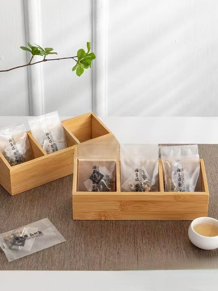 Tea Box Organizer - Acrylic Storage Box With Lid For Tea Bags