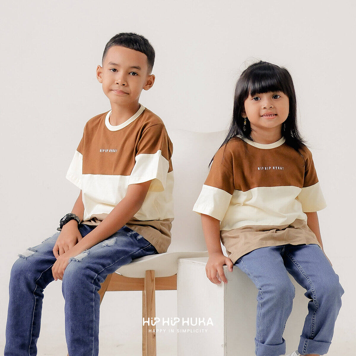 HipHipHuka - T Shirt Kaos Anak Cowok Cewek Baju Bayi Laki-Laki Perempuan 1-11 Tahun Triloka Series