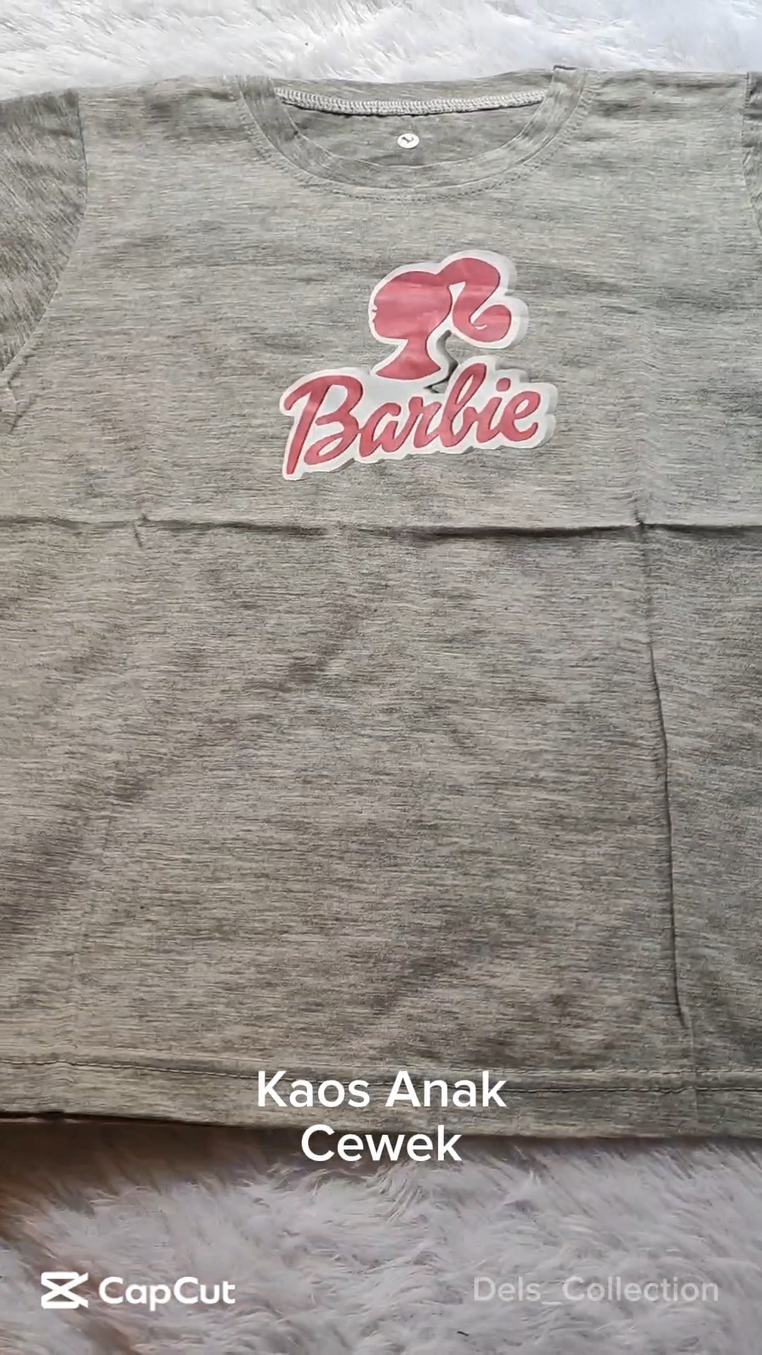 Atasan Anak Cewek Kaos Anak Barbie Lengan Pendek