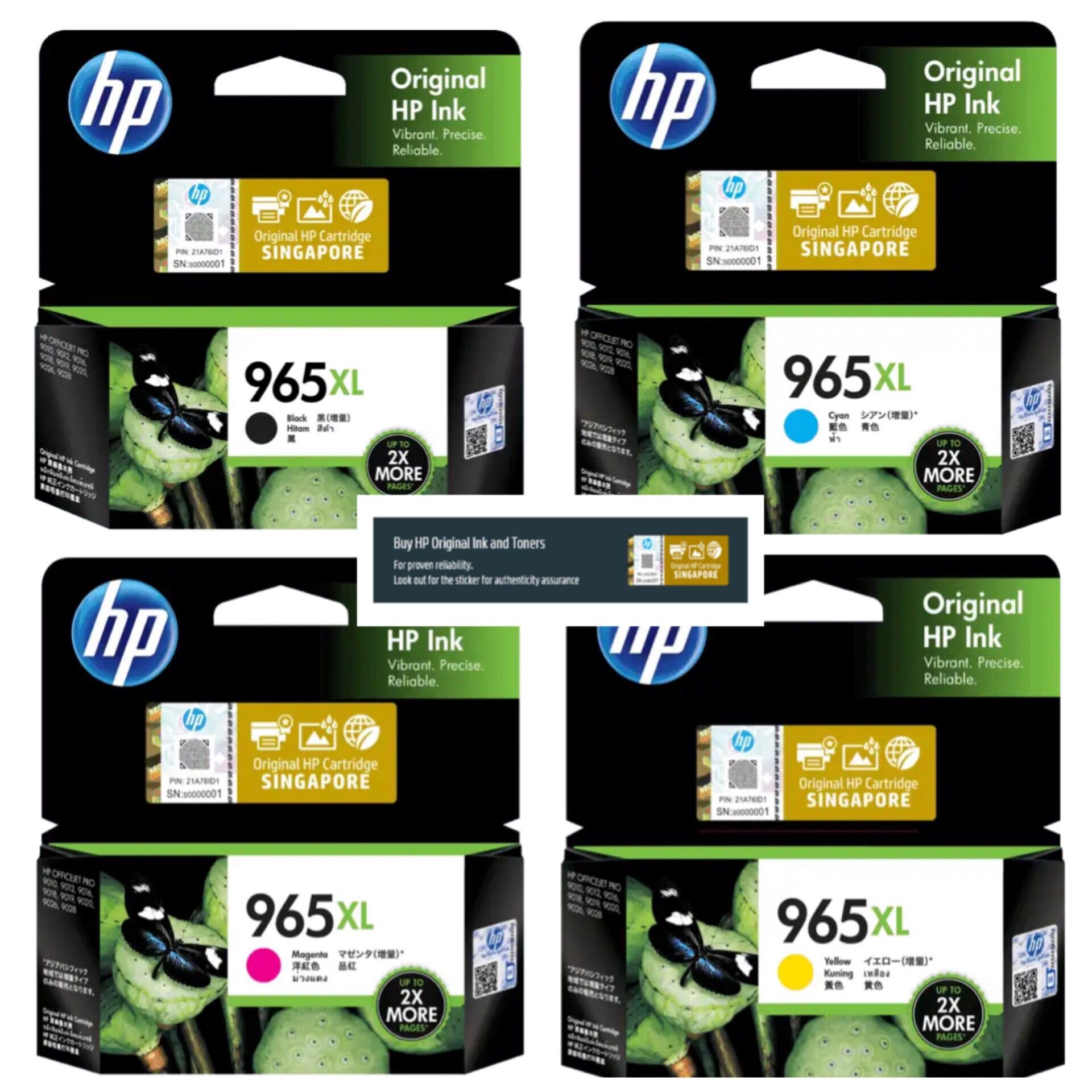 Genuine HP 965 Original Ink Cartridge / HP 965XL High Yield Original