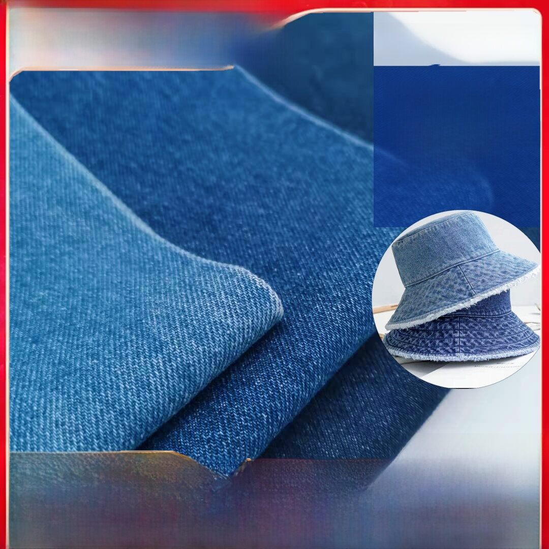 100% Cotton Denim Fabric 340g Spring Autumn Workwear Denim Material for Hats Bags Shoes And Clothing Modern Gradient Print