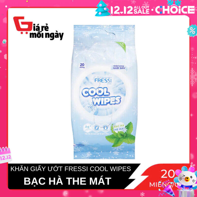 5 Gói Khăn Ướt Fressi Cool Wipes 20 Miếng