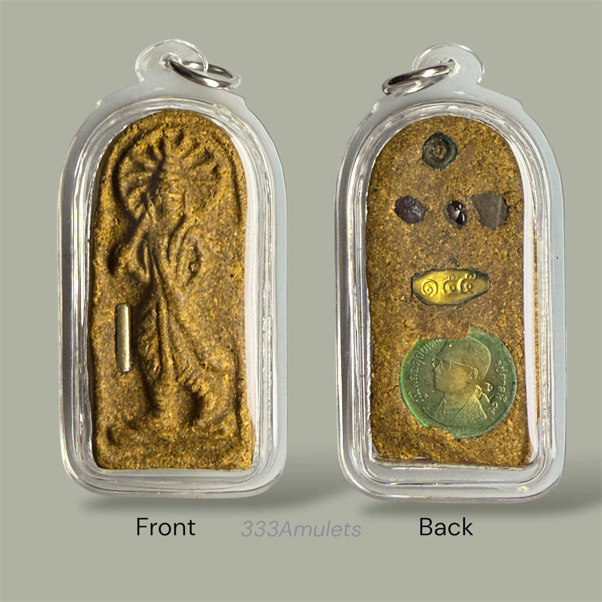 Genuine Thai Buddha Amulet - Premium Yc6396 Tsondru Mantra Thangka
