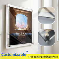 RUIKELAIXIANG | Transparent Acrylic Double-Layer Poster Frame for Wall Display