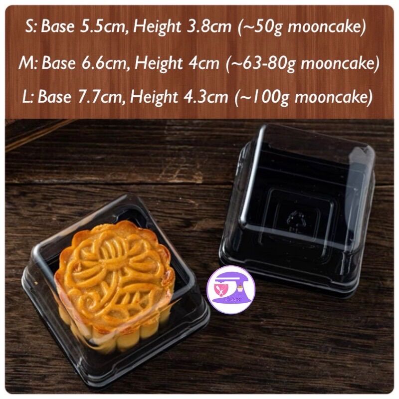 [LIL BAKER] 50PCS MOONCAKE BOX SNOWSKIN PASTRY PACKAGING BOX